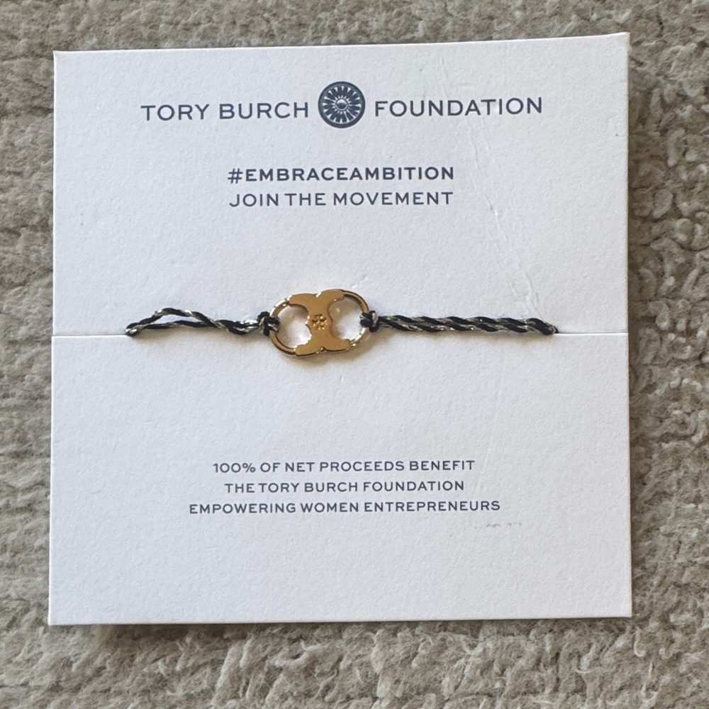 Tory Burch Gold and Black Bracelet